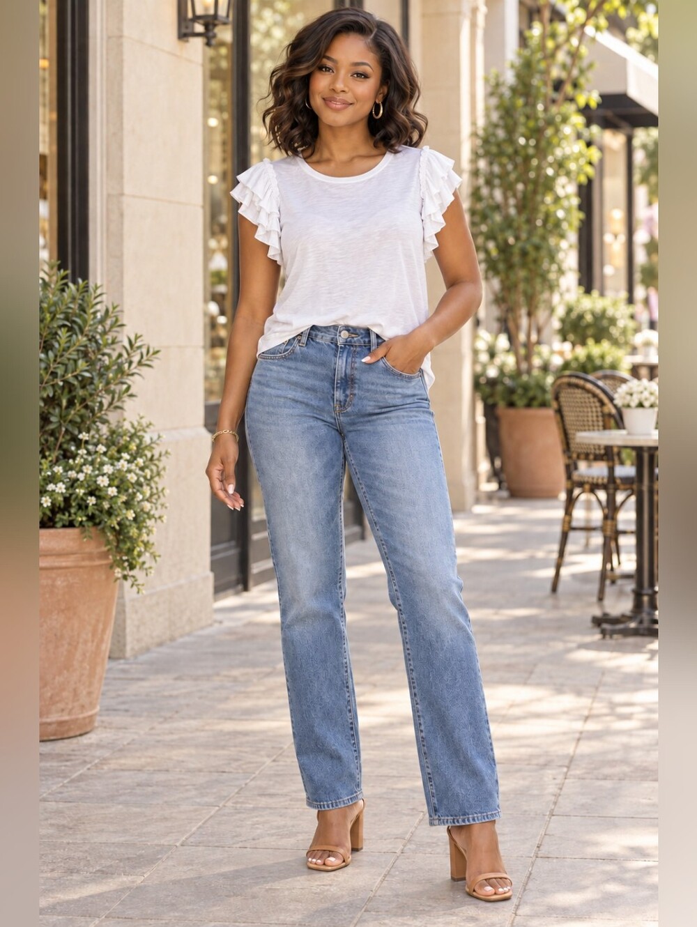 Industry White Women's Tee - Industry Brand M